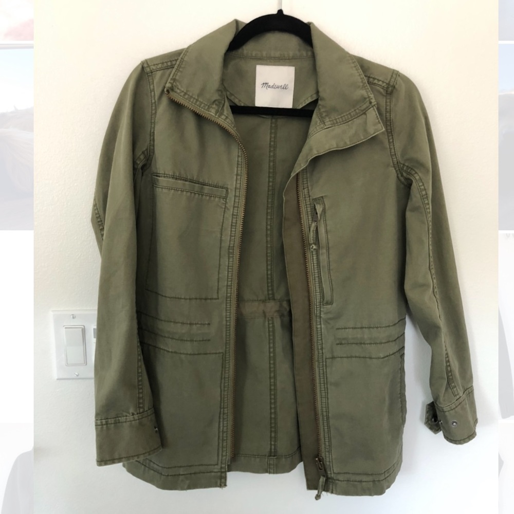 Madewell green utility jacket - NWOT